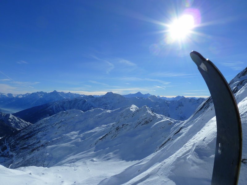 Col du Fourchon : Vue sur l'Italie et le Grd Paradis