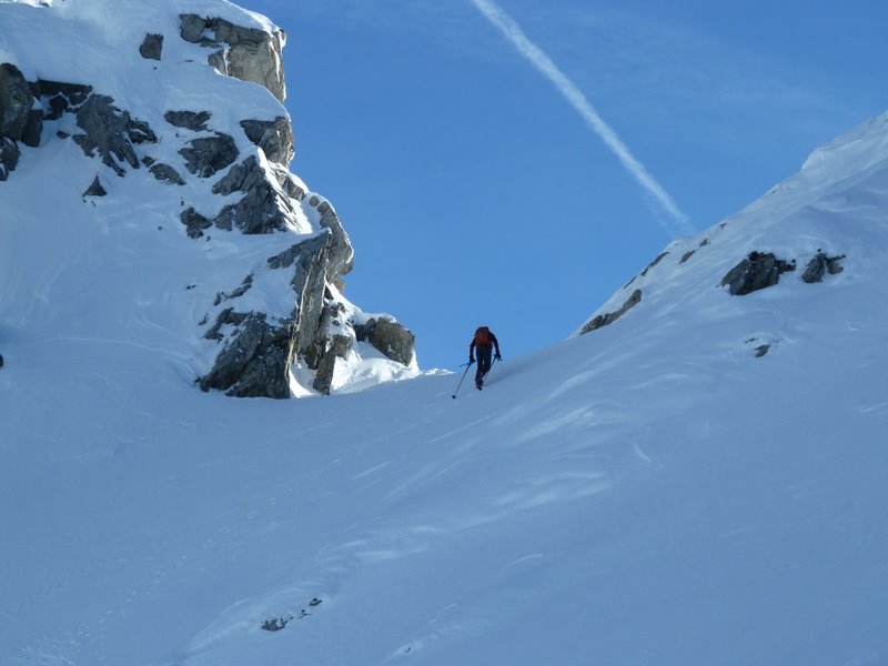 Col du Fourchon : Arrivée au soleil au col du Fourchon