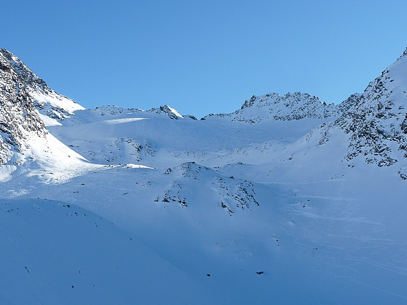 Glacier du borgne : Beaucoup de traces!