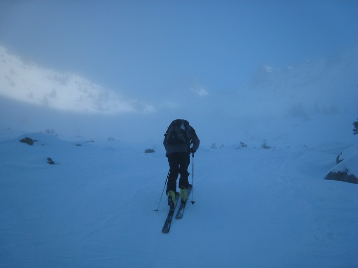 Alt 1700 m : Sortie de la brume