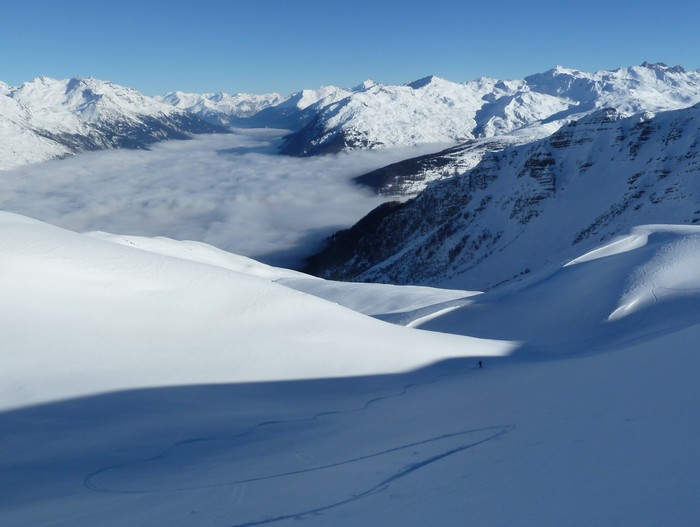 #13 Pointe d Pointe d'Emy : Descente sous le col d'Albanne.