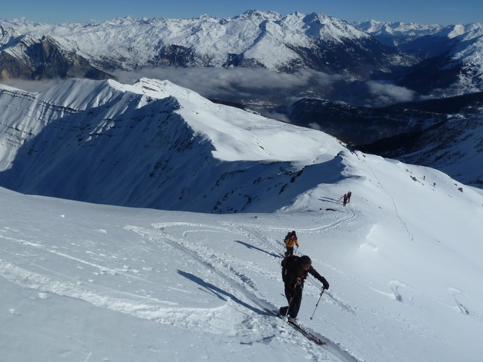 #3 Pointe d Pointe d'Emy : Dernières conversions sur la croupe sous le sommet.