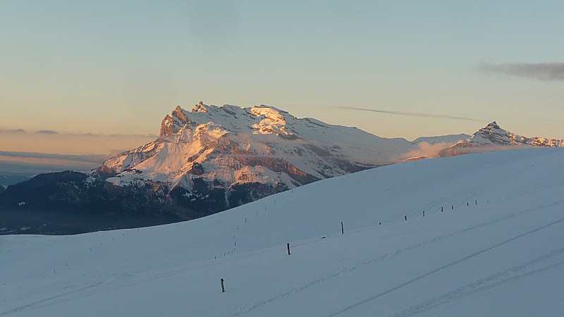 Aiguilles de Varan et Rouge : Aiguilles de Varan et Rouge - Pointe de Platé