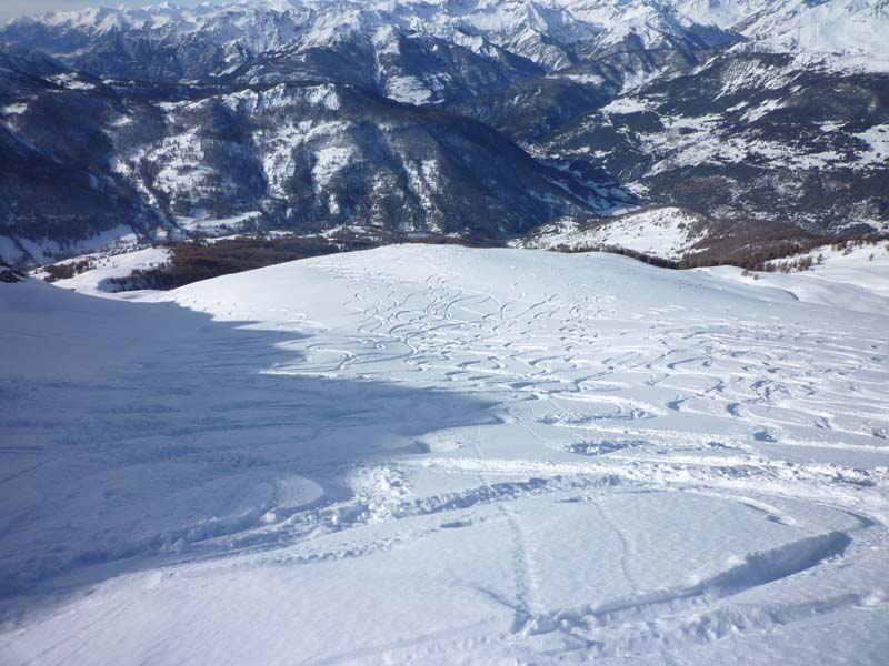 Divers : Trace de descente