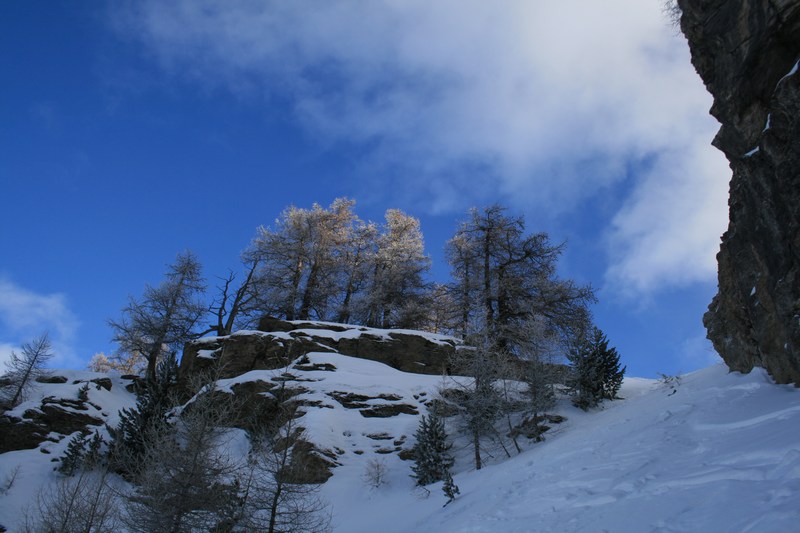 Au départ du couloir N : un peu de givre et de soleil pour le plaisir