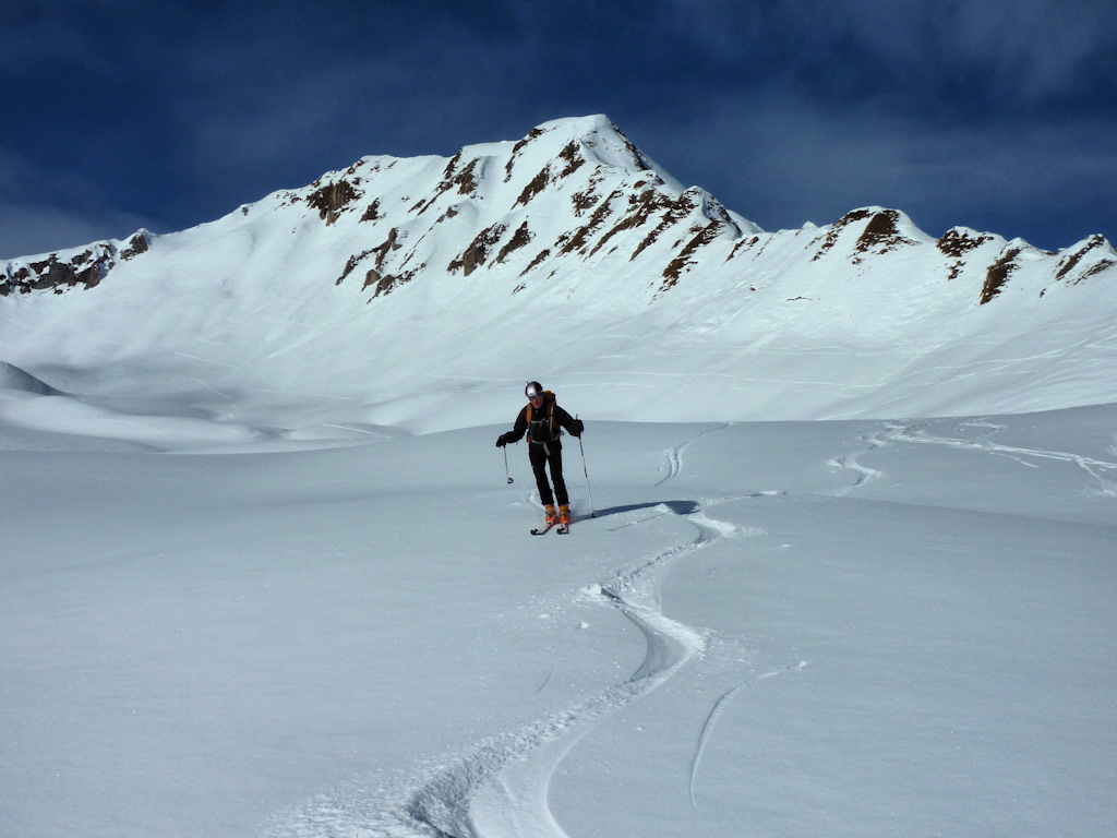 Belle poudreuse : La descente du vallon sera bien agréable.