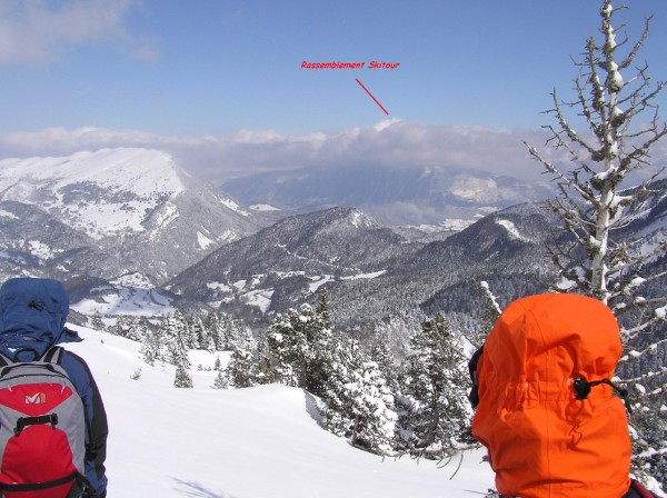 Rassemblement Skitour : La météo du jour sur le rassemblement Skitour 2006. C'est Denis, là, sur la Face W?