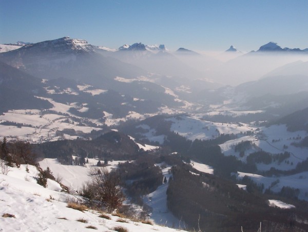 Vue du sommet : Presque tous les sommets de Chartreuse NORD