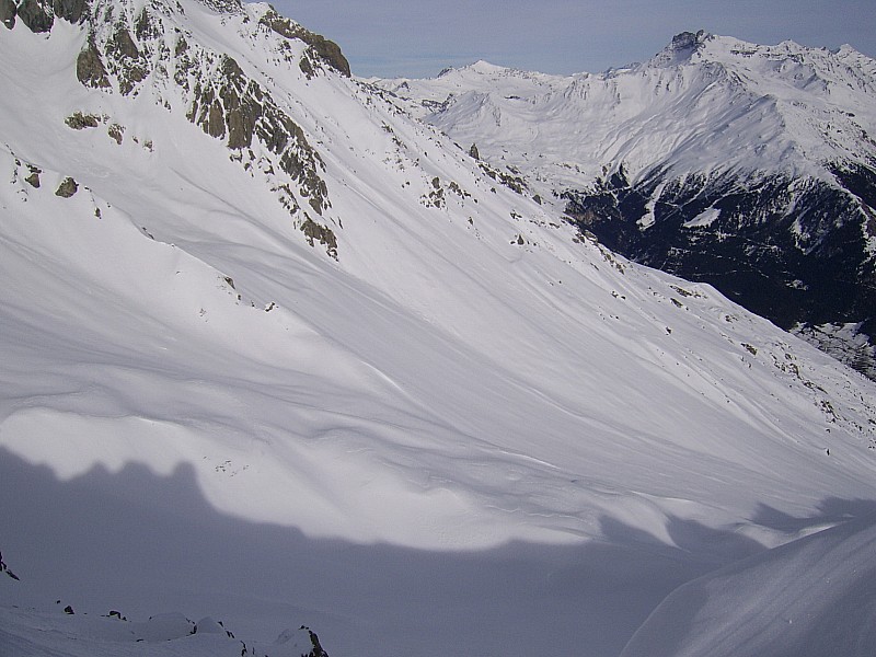 descente sur sollières : encore vierge