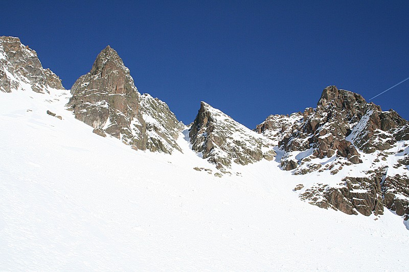 col de Beugeant : pour info les couloirs près de la Persévérance