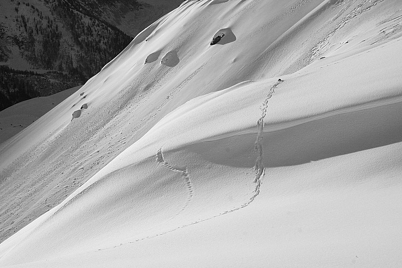 col de Beugeant : traces