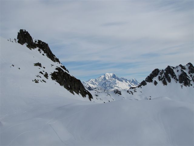 magique! : Le Mont Blanc se dévoile, depuis le Pas de la Mule