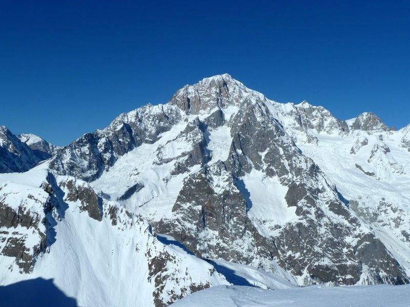 Crammont : Difficile de faire mieux comme point de vue sur le versant S du Mt Blanc