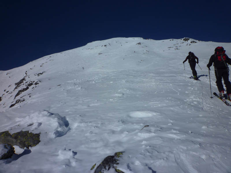 Le Mont Tellier : Le sommet en vue.