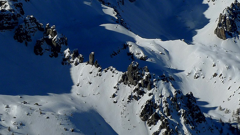 Les gendarmes : de la Crête de Clapouset