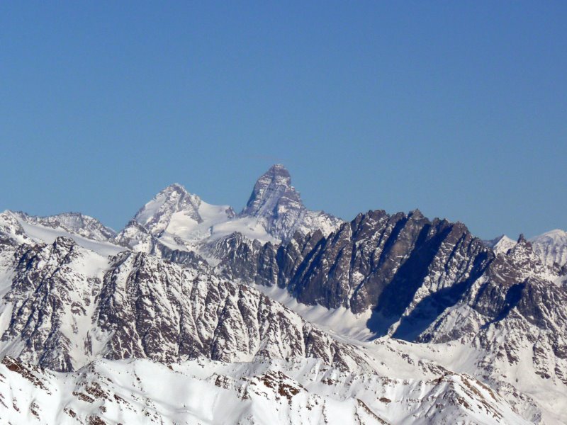 Mt Belleface : Le Cervin un peu plus loin