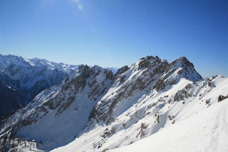 Au pied de la Dent : vue sur les Croseras