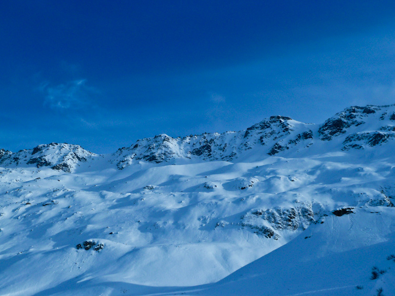 Tête N des Fours : Le versant NW skié ce jour