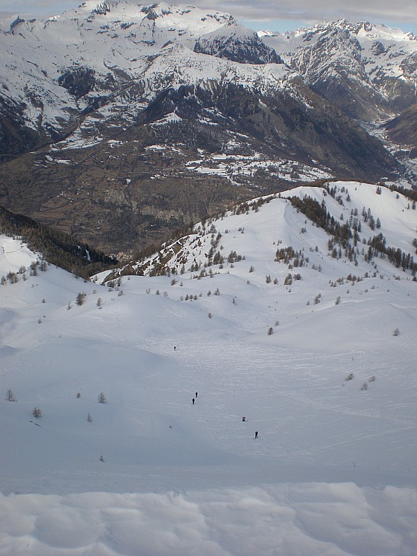 descente : vue plongeante