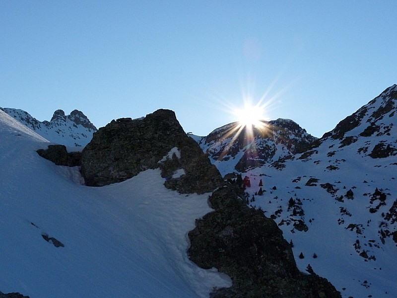 Croix de Chamrousse : dernière fois que je vois le soleil avant d'arrivé au sommet.