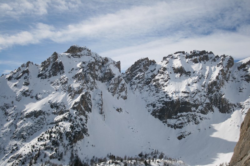 Du collu de la crête de Balari : un dernier coup d'œil avant de descendre vers le Bois des Vaches.