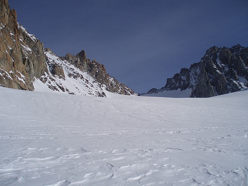 Le col au font : Glacier des Améthystes