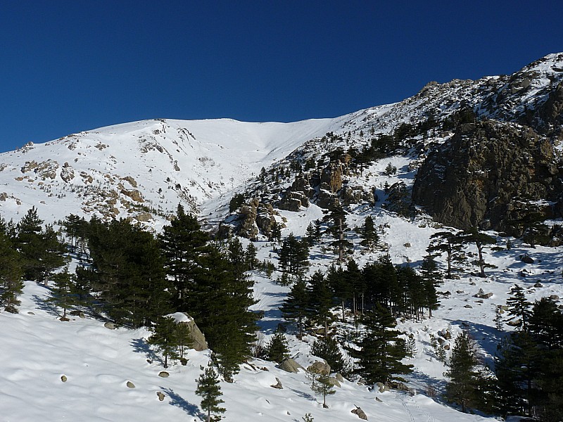 Ravin de Gialghiccia : le vallon de descente.