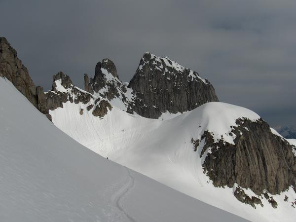 Traversée : Traversée pour rejoindre le glacier de Cellier ( Vu du glacier)