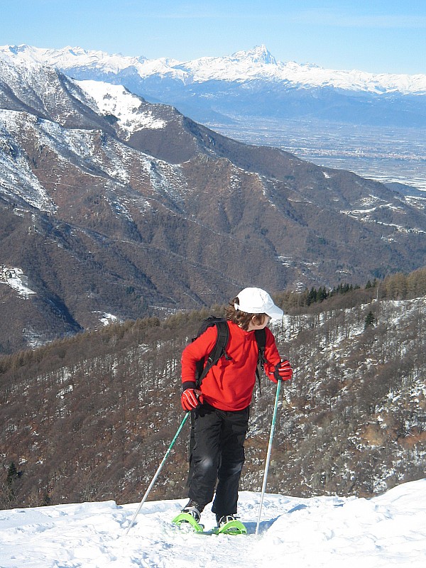 devant les Alpes et le Viso