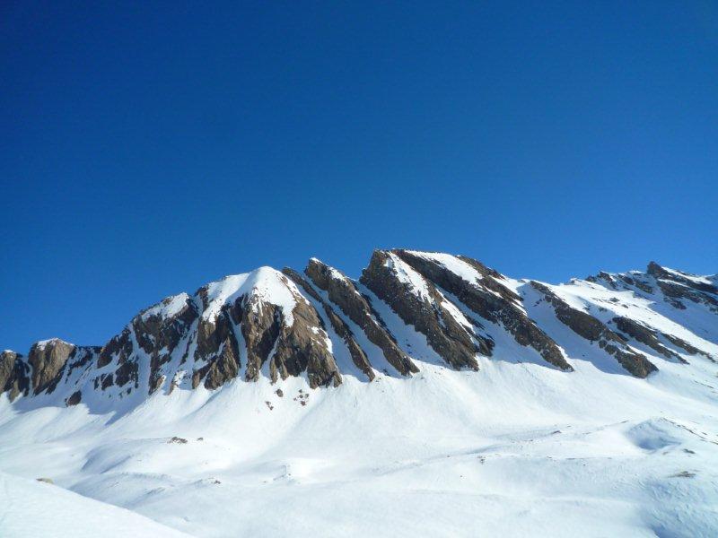 Berrio Blanc : les diverses rampes du Mt Belleface