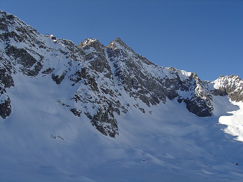 Brèche et pic de Neige Cordier : "vitrine N°3..." Bon on va attendre pour faire fumer la CB !