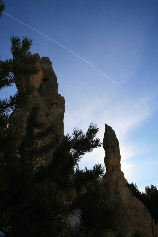 Dans le ravin de Joue Noire : travaux d'aiguille.