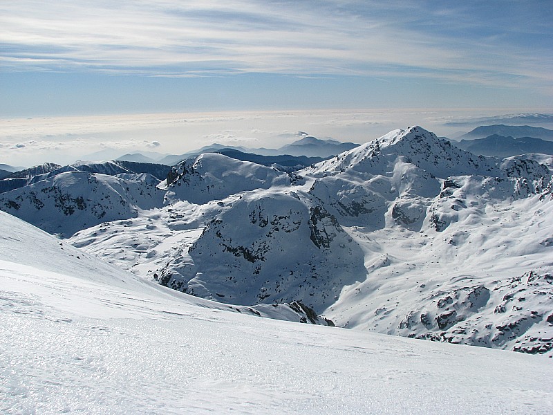 Brume au loin : autour du Grand Capelet