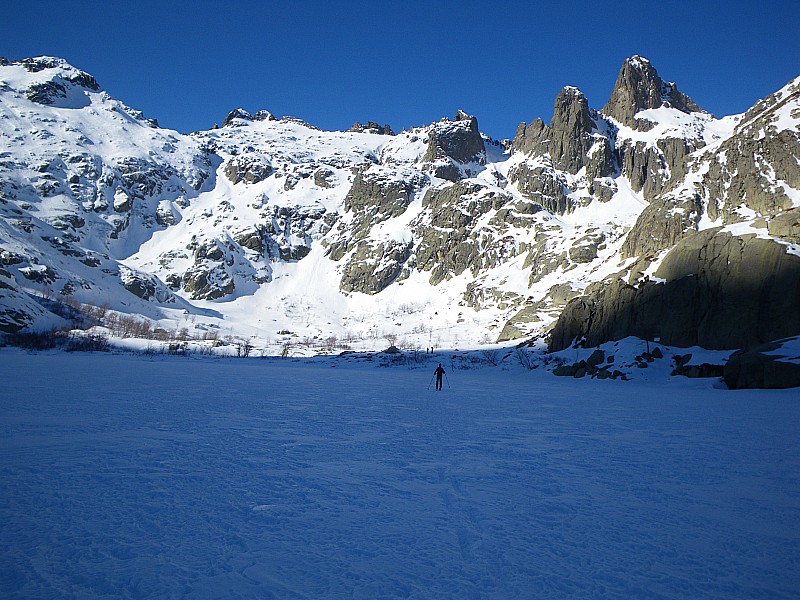 Brèche de Goria : Traversée du lac