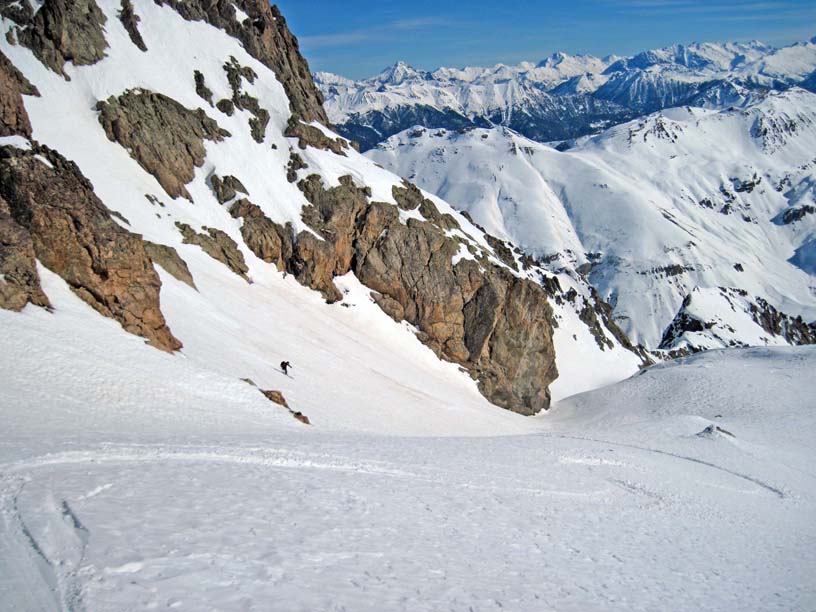 Pic de Clausis : Un petit verrou en neige croustillante