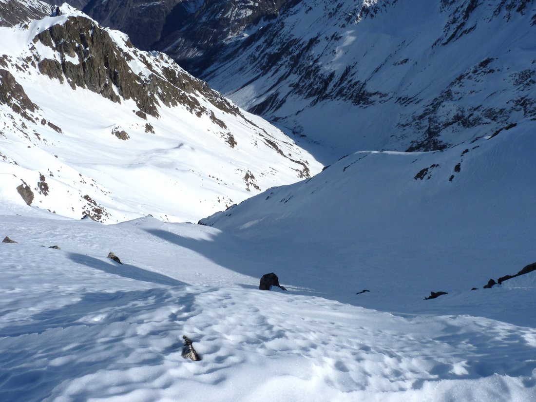 Col de Colle Blanche : Versant nord, pas mal du tout en apparence
