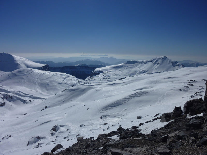 Le côté sud de la brèche : Vue sur l'Espagne