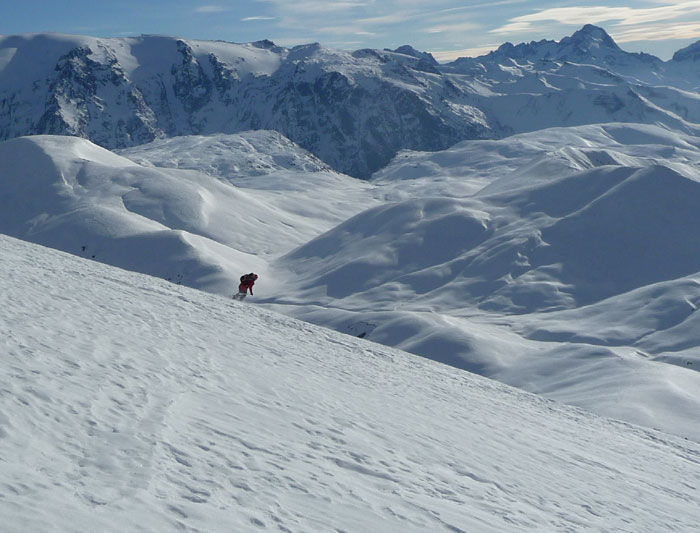 Ski sur fond de Meije : Encore de beaux paysages