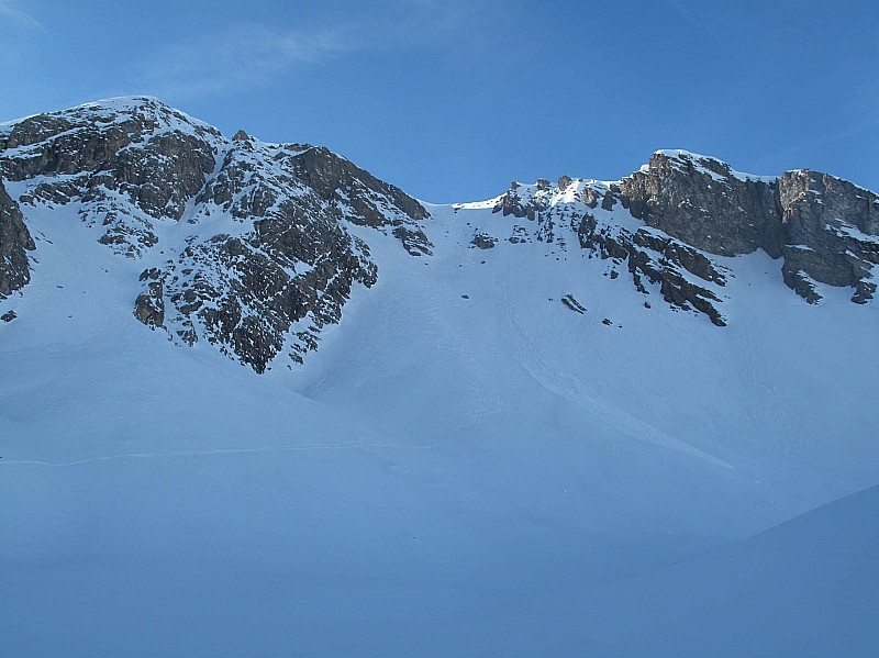 couloir E vu du bas : la fin est pas mauvaise.