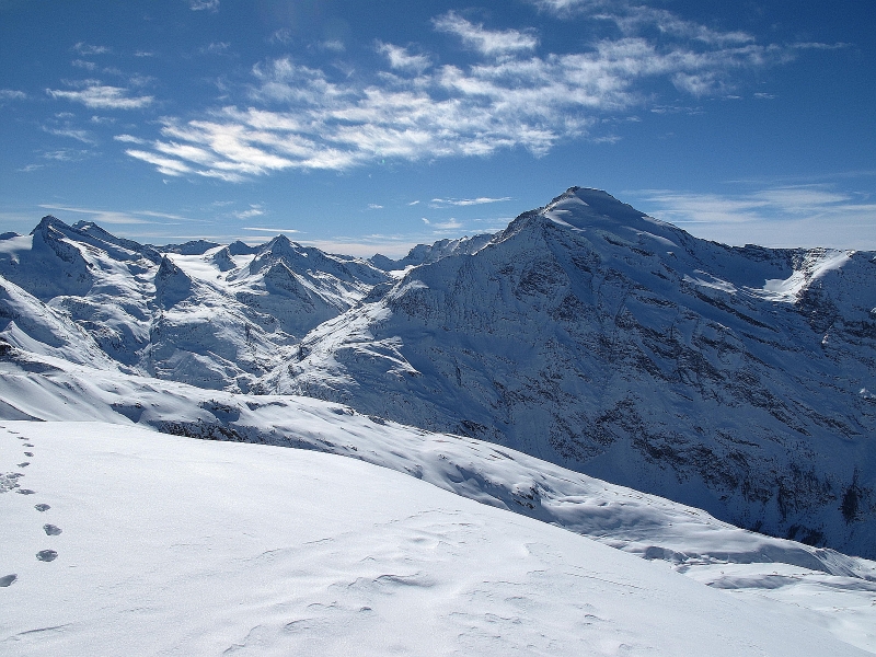 Vue sur la frontière... : ...pas si loin...et bien blanc...