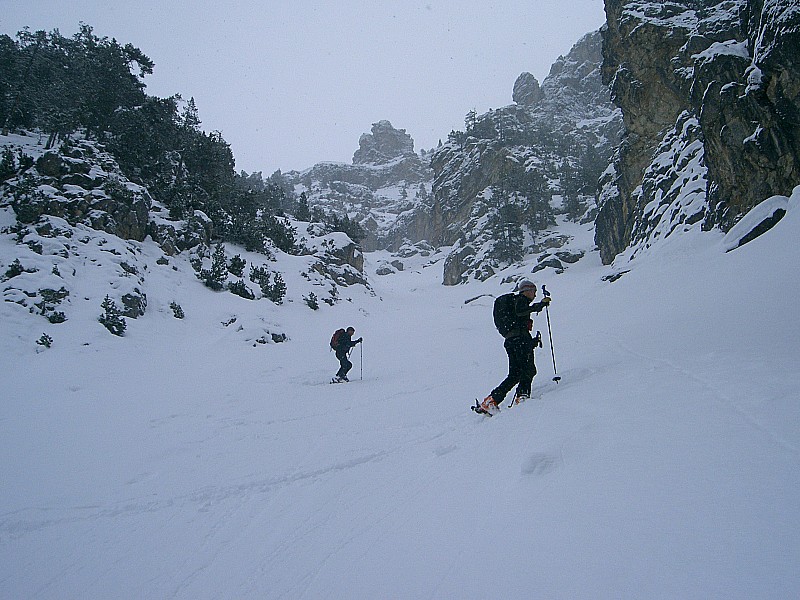 couloir de la casse du fournet : Matt et sylv dans le couloir de la casse du fournet