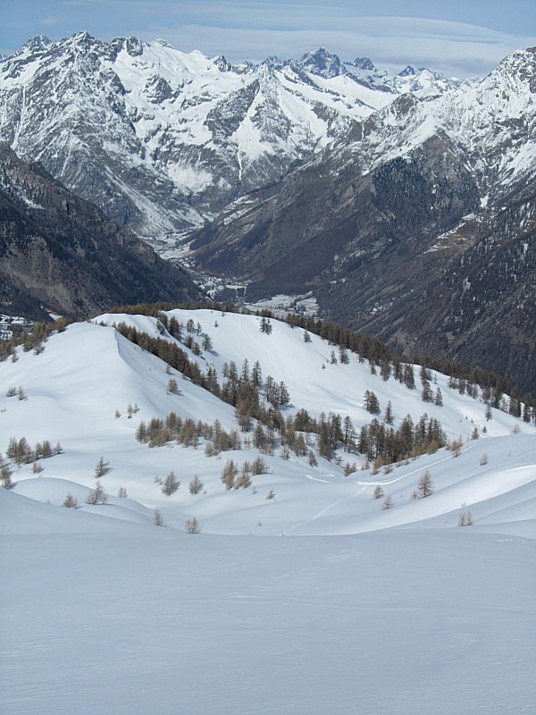 Vallée du Drac : vu du haut de l'itinéraire