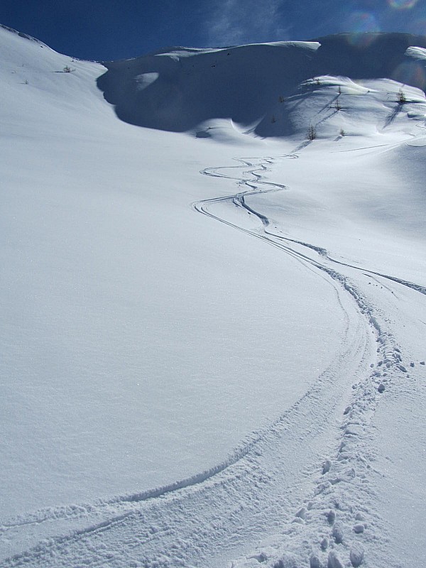 Début de la descente : Ah!! ça faisait longtemps