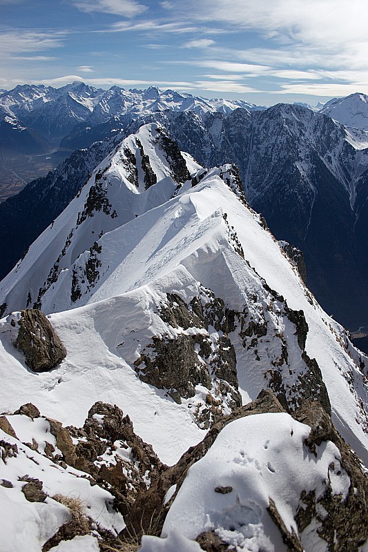 summit : arete sommitale