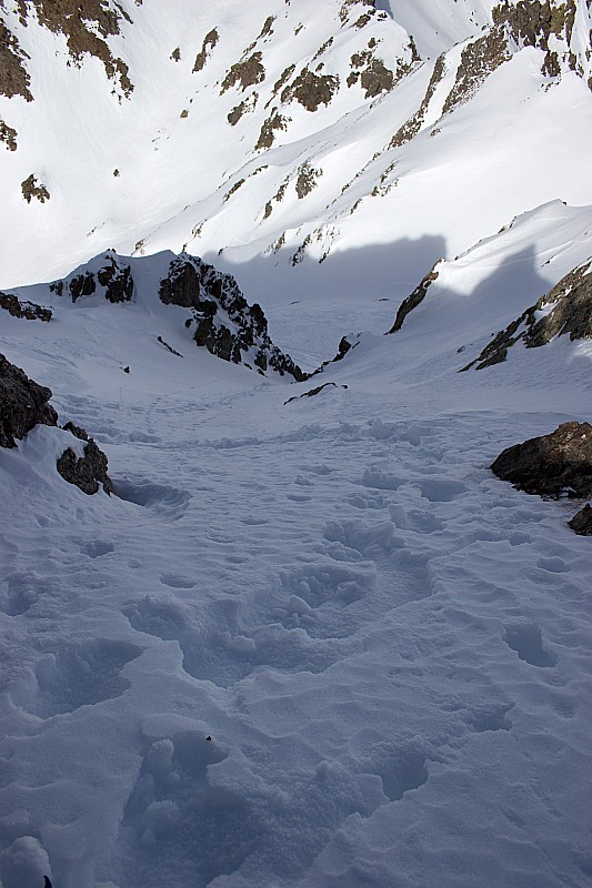 Couloir de Mirebel : Presque en haut