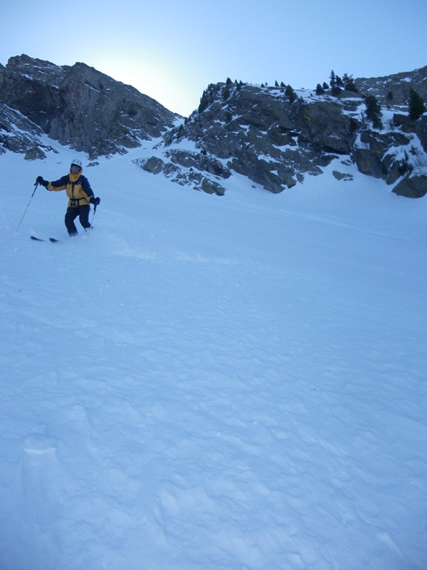 photo8 : peter se lache sur fond d'ambiance bien alpine
