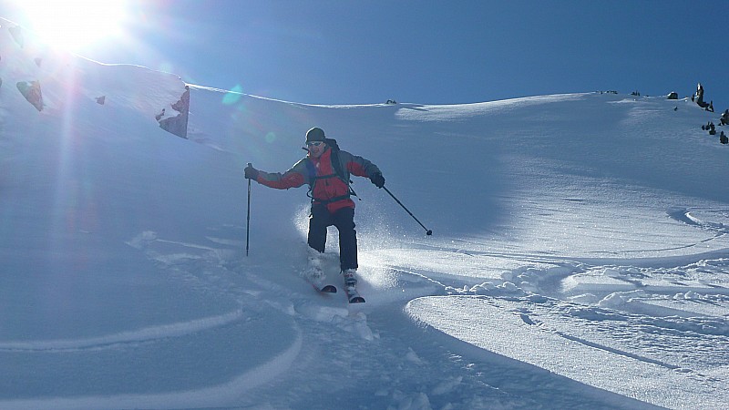 Les skis fat ... : 'Faut les monter au sommet, mais à la descente ils volent !!