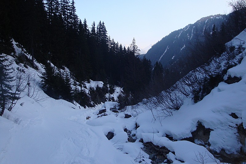 Ruisseau du Gd Mont : Des passages glaçés