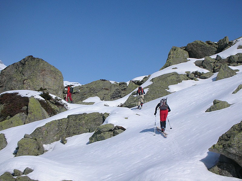 Pointe A. Favre : Accès aux Chalets de Balme depuis Arlevé