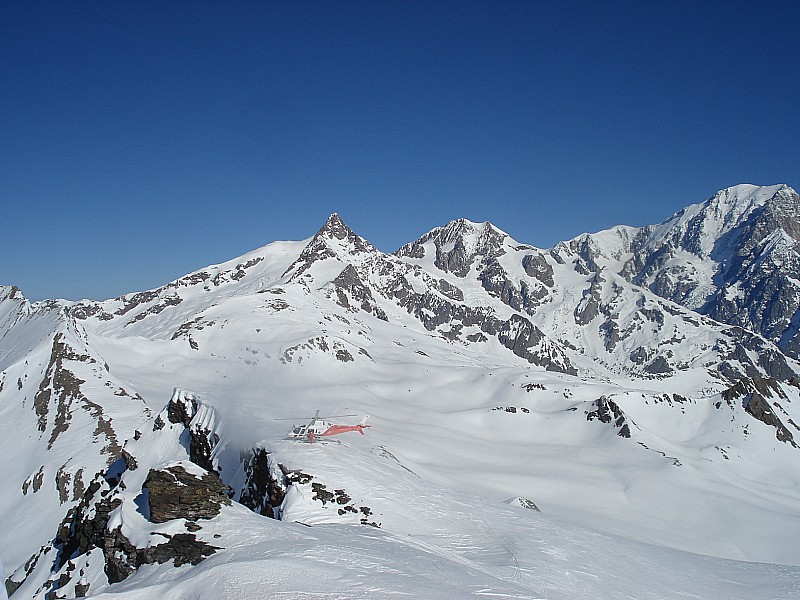 Arrivé au sommet : Et le Mont Blanc